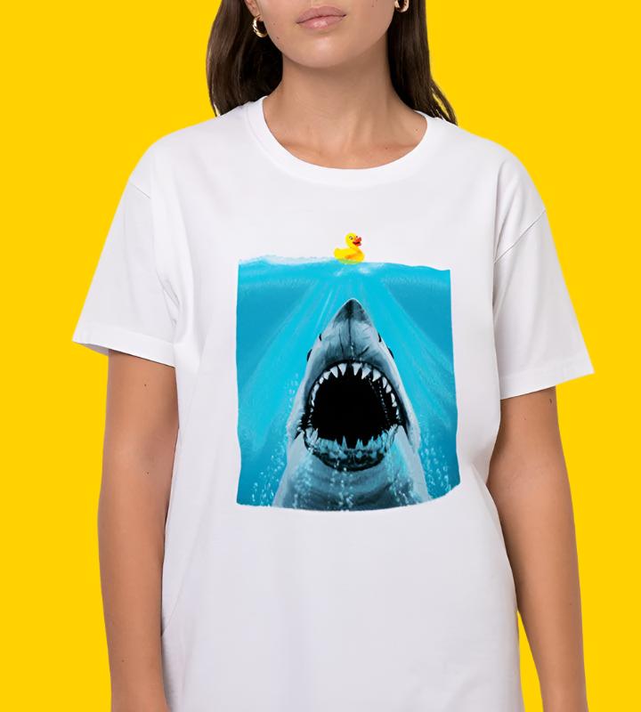 Tee "Quacking Jaws" • by TeeOreo
