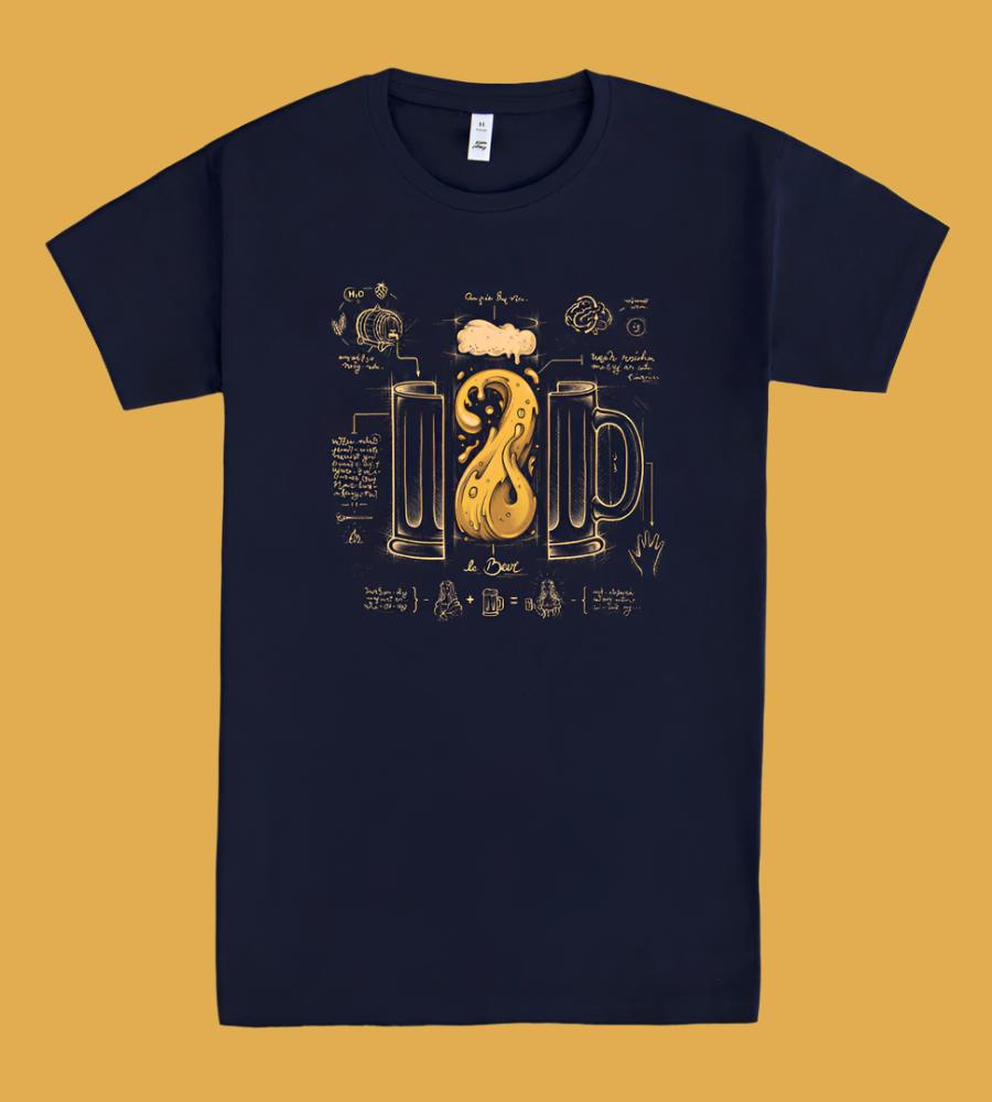 Tee "Beer Vitruvius" • by TeeOreo