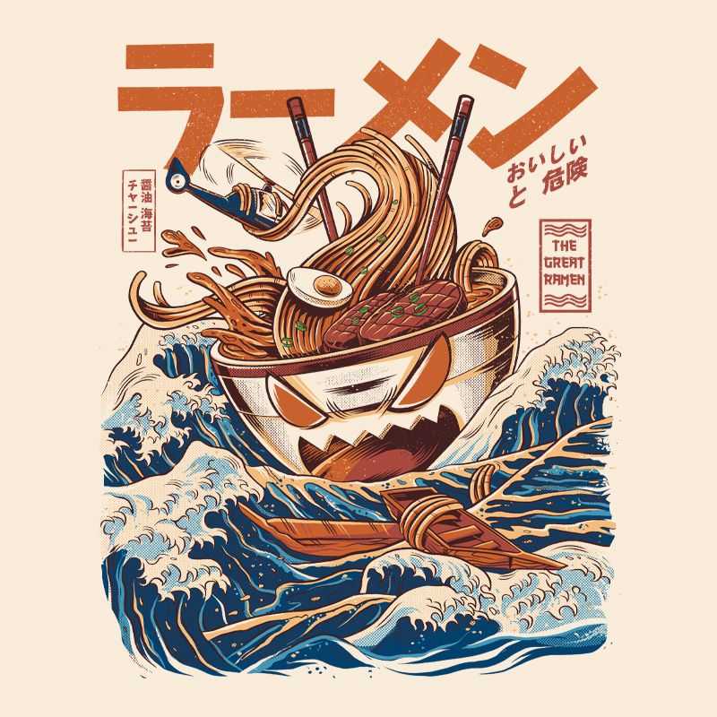 Tee "Big Bad Ramen" • by TeeOreo