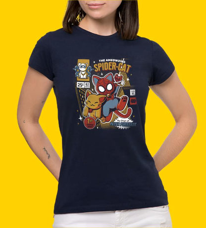 Tee "Ameowing Spider-Cat" • by TeeOreo